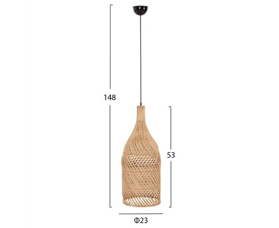 ΦΩΤΙΣΤΙΚΟ ΟΡΟΦΗΣ HM7885 ΚΡΕΜΑΣΤΟ ΑΠΟ RATTAN ΣΕ ΦΥΣΙΚΟ ΧΡΩΜΑ Φ23x148Yεκ. - ΦΩΤΙΣΤΙΚΑ ΟΡΟΦΗΣ στο Milonadakis.gr