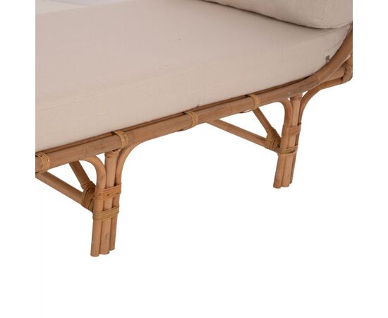 ΚΑΝΑΠΕΣ ΕΞΩΤΕΡΙΚΟΥ ΧΩΡΟΥ CHARMELLA HM9659 ΦΥΣΙΚΟ RATTAN-ΜΠΕΖ ΜΑΞΙΛΑΡΙΑ 187x69x76Yεκ. - ΚΑΝΑΠΕΔΕΣ στο Milonadakis.gr
