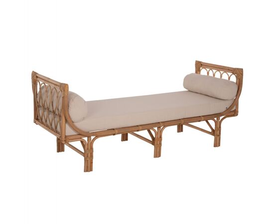 ΚΑΝΑΠΕΣ ΕΞΩΤΕΡΙΚΟΥ ΧΩΡΟΥ CHARMELLA HM9659 ΦΥΣΙΚΟ RATTAN-ΜΠΕΖ ΜΑΞΙΛΑΡΙΑ 187x69x76Yεκ. - ΚΑΝΑΠΕΔΕΣ στο Milonadakis.gr