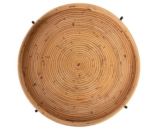 ΤΡΑΠΕΖΑΚΙ ΒΟΗΘΗΤΙΚΟ FLY HM7907 RATTAN ΦΥΣΙΚΟ ΧΡΩΜΑ-ΜΕΤΑΛΛΙΚΗ ΒΑΣΗ ΜΑΥΡΗ Φ50x40Υεκ. - ΒΟΗΘΗΤΙΚΑ ΤΡΑΠΕΖΑΚΙΑ στο Milonadakis.gr