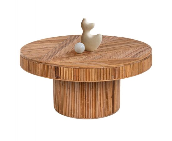 ΤΡΑΠΕΖΙ ΣΑΛΟΝΙΟΥ GATSBY ΣΤΡΟΓΓΥΛΟ HM9651 RATTAN ΧΡΩΜΑ ΦΥΣΙΚΟ Φ100x50Y εκ. - ΤΡΑΠΕΖΑΚΙΑ ΣΑΛΟΝΙΟΥ στο Milonadakis.gr