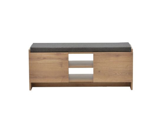 Έπιπλο εισόδου σκαμπό-παπουτσοθήκη Zulla pakoworld 10 ζεύγων sonoma 110x37x46εκ - ΝΤΟΥΛΑΠΙΑ - ΠΑΠΟΥΤΣΟΘΗΚΕΣ στο Milonadakis.gr