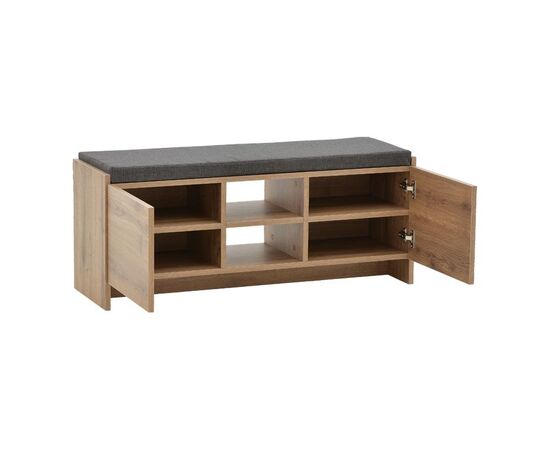 Έπιπλο εισόδου σκαμπό-παπουτσοθήκη Zulla pakoworld 10 ζεύγων sonoma 110x37x46εκ - ΝΤΟΥΛΑΠΙΑ - ΠΑΠΟΥΤΣΟΘΗΚΕΣ στο Milonadakis.gr