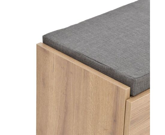 Έπιπλο εισόδου σκαμπό-παπουτσοθήκη Zulla pakoworld 10 ζεύγων sonoma 110x37x46εκ - ΝΤΟΥΛΑΠΙΑ - ΠΑΠΟΥΤΣΟΘΗΚΕΣ στο Milonadakis.gr