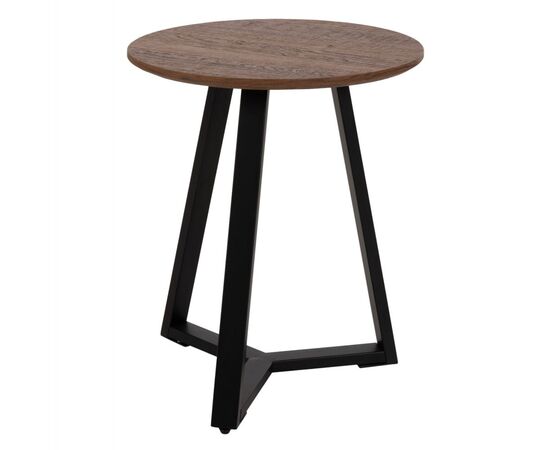 ΒΟΗΘΗΤΙΚΟ ΤΡΑΠΕΖΑΚΙ HM9587.04 MDF ΚΑΡΥΔΙ-ΜΑΥΡΗ ΜΕΤΑΛΛΙΚΗ ΒΑΣΗ Φ45x55Υεκ. - ΒΟΗΘΗΤΙΚΑ ΤΡΑΠΕΖΑΚΙΑ στο Milonadakis.gr