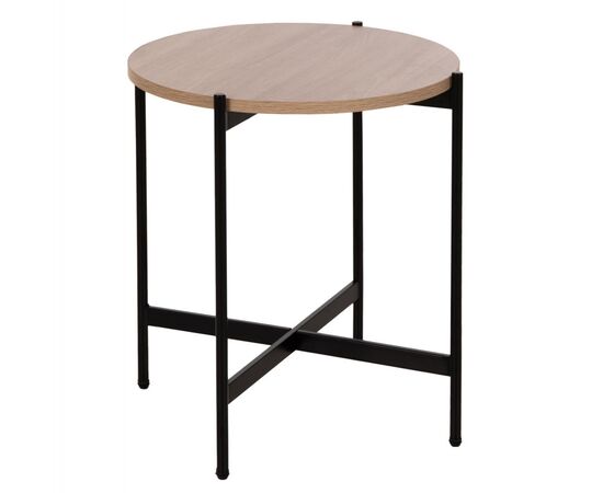 ΒΟΗΘΗΤΙΚΟ ΤΡΑΠΕΖΙ HM9589.03 MDF SONAMA-ΜΑΥΡΗ ΜΕΤΑΛΛΙΚΗ ΒΑΣΗ Φ50x55Υεκ. - ΒΟΗΘΗΤΙΚΑ ΤΡΑΠΕΖΑΚΙΑ στο Milonadakis.gr
