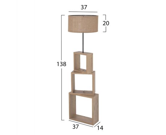 ΦΩΤΙΣΤΙΚΟ ΔΑΠΕΔΟΥ MDF ΣΟΝΑΜΑ-ΜΠΕΖ ΚΑΠΕΛΟ HM7608.03 Φ38x140Υεκ. - ΦΩΤΙΣΤΙΚΑ ΔΑΠΕΔΟΥ στο Milonadakis.gr