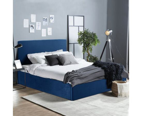 ΚΡΕΒΑΤΙ ALLIE HM584.18 160Χ200 ΜΕ ΑΠΟΘΗΚΕΥΤΙΚΟ ΧΩΡΟ-ΜΠΛΕ ΒΕΛΟΥΔΟ - ΚΡΕΒΑΤΙΑ στο Milonadakis.gr