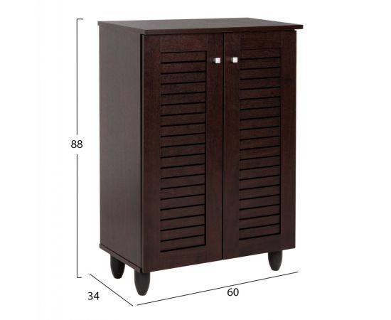 ΠΑΠΟΥΤΣΟΘΗΚΗ-ΝΤΟΥΛΑΠΑ PROLLY HM9608.01 ΜΕΛΑΜΙΝΗ WENGE-2ΠΟΡΤΕΣ-4ΡΑΦΙΑ 60x34x88Υεκ. - ΝΤΟΥΛΑΠΙΑ - ΠΑΠΟΥΤΣΟΘΗΚΕΣ στο Milonadakis.gr