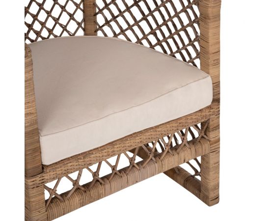ΠΟΛΥΘΡΟΝΑ MPIKO HM5990 RATTAN ΦΥΣΙΚΟ-ΜΑΞΙΛΑΡΙ ΕΚΡΟΥ 64x68x87Υ εκ. - ΚΑΡΕΚΛΕΣ - ΠΟΛΥΘΡΟΝΕΣ στο Milonadakis.gr