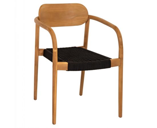 ΠΟΛΥΘΡΟΝΑ OSLO HM9636.02 ΞΥΛΟ TEAK ΦΥΣΙΚΟ & ΜΑΥΡΟ ΣΧΟΙΝΙ 55x54x80Y εκ. - ΚΑΡΕΚΛΕΣ - ΠΟΛΥΘΡΟΝΕΣ ΕΣ. στο Milonadakis.gr