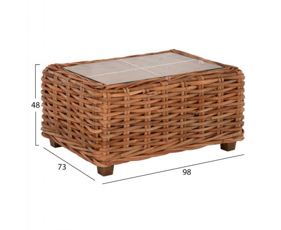 ΣΕΤ ΣΑΛΟΝΙ ΕΞ.ΧΩΡΟΥ TROPEL HM9656 4ΤΜΧ ΦΥΣΙΚΟ RATTAN-ΞΥΛΟ ΜΑΟΝΙ-ΛΕΥΚΑ ΜΑΞΙΛΑΡΙΑ - ΣΕΤ ΣΑΛΟΝΙΑ στο Milonadakis.gr