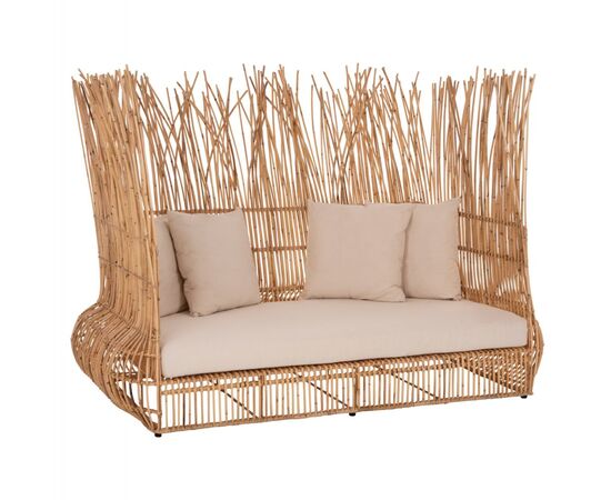 ΚΑΝΑΠΕΣ ΕΞ. ΧΩΡΟΥ ZEPHYR HM5988 ΚΑΛΑΜΙΑ RATTAN ΦΥΣΙΚΟ-ΜΠΕΖ ΜΑΞΙΛΑΡΙΑ 200x120x142Yεκ. - ΚΑΝΑΠΕΔΕΣ στο Milonadakis.gr