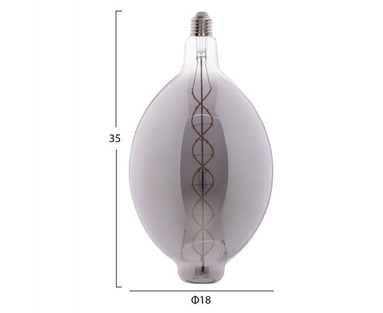 ΛΑΜΠΤΗΡΑΣ LED FILAMENT 8W E27 3000K SMOKE DIMMABLE HM4051.03 - ΦΩΤΙΣΜΟΣ ΟΙΚΟΝΟΜΙΑΣ στο Milonadakis.gr