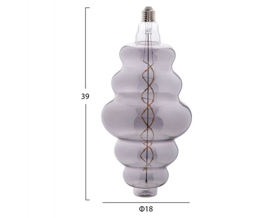 ΛΑΜΠΤΗΡΑΣ LED FILAMENT 8W E27 3000K SMOKE COLOR DIMMABLE HM4056.03 - ΦΩΤΙΣΜΟΣ ΟΙΚΟΝΟΜΙΑΣ στο Milonadakis.gr