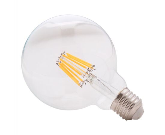 ΛΑΜΠΤΗΡΑΣ GLOBO LED FILAMENT 8W E27 3000K ΔΙΑΦΑΝΟΣ DIMMABLE HM4050.01 - ΦΩΤΙΣΜΟΣ ΟΙΚΟΝΟΜΙΑΣ στο Milonadakis.gr