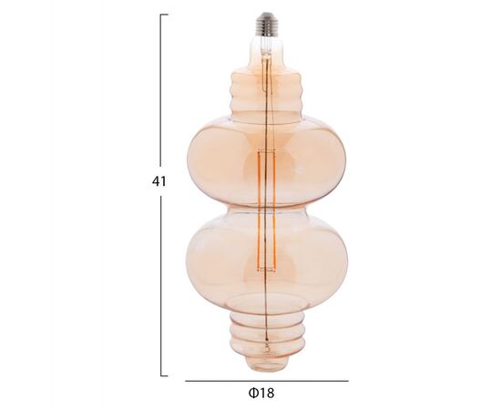 ΛΑΜΠΤΗΡΑΣ LED FILAMENT 8W E27 3000K GOLD COLOR DIMMABLE HM4053.02 - ΦΩΤΙΣΜΟΣ ΟΙΚΟΝΟΜΙΑΣ στο Milonadakis.gr