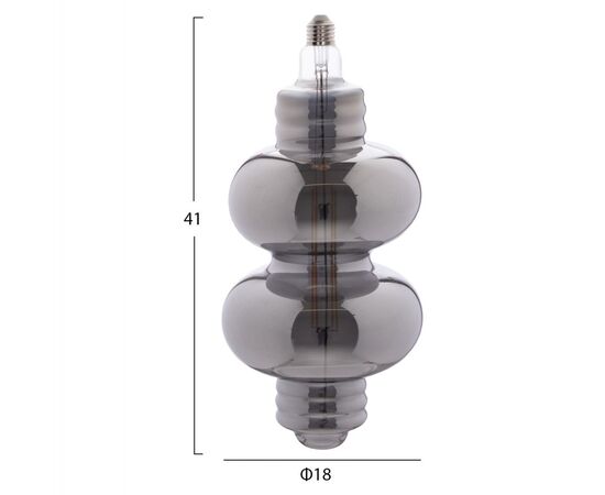 ΛΑΜΠΤΗΡΑΣ LED FILAMENT 8W E27 3000K SMOKE COLOR DIMMABLE  HM4053.03 - ΦΩΤΙΣΜΟΣ ΟΙΚΟΝΟΜΙΑΣ στο Milonadakis.gr