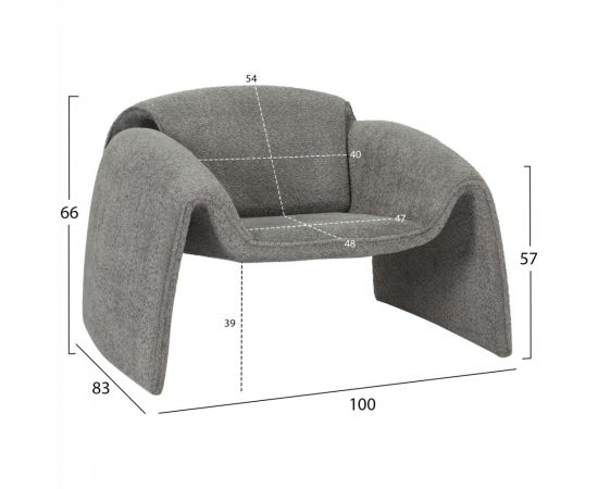ΠΟΛΥΘΡΟΝΑ LAFORGE HM9679.01 ΓΚΡΙ ΜΠΟΥΚΛΕ ΥΦΑΣΜΑ-ΜΕΤΑΛΛΙΚΟΣ ΣΚΕΛΕΤΟΣ 100x83x66Υεκ. - ΚΑΡΕΚΛΕΣ - ΠΟΛΥΘΡΟΝΕΣ ΕΣ. στο Milonadakis.gr