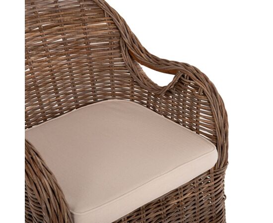 ΠΟΛΥΘΡΟΝΑ ΜΕ ΕΚΡΟΥ ΜΑΞΙΛΑΡΙ KEYLA HM9536 ΚΑΦΕ RATTAN 63x65x87Υεκ. - ΚΑΡΕΚΛΕΣ - ΠΟΛΥΘΡΟΝΕΣ στο Milonadakis.gr