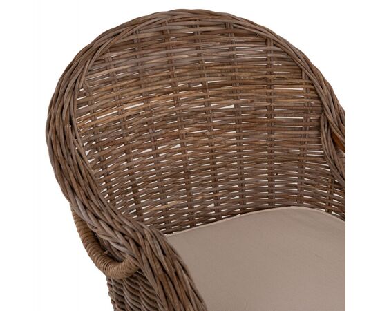 ΠΟΛΥΘΡΟΝΑ ΜΕ ΕΚΡΟΥ ΜΑΞΙΛΑΡΙ KEYLA HM9536 ΚΑΦΕ RATTAN 63x65x87Υεκ. - ΚΑΡΕΚΛΕΣ - ΠΟΛΥΘΡΟΝΕΣ στο Milonadakis.gr